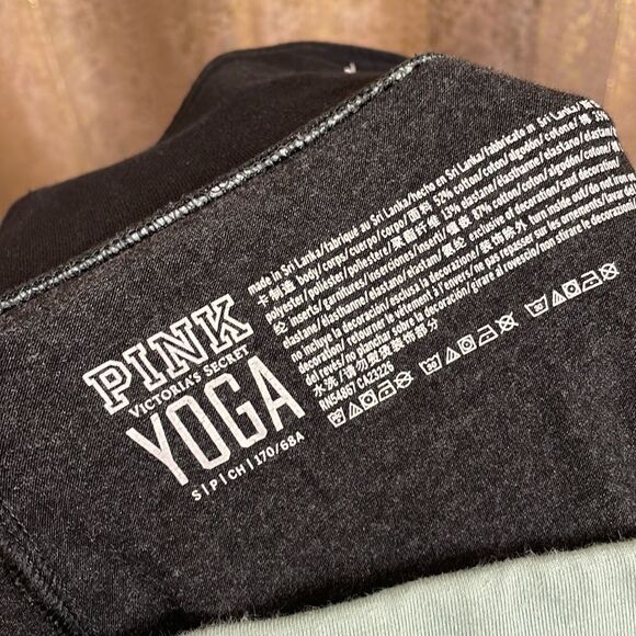PINK Victoria’s Secret light green/gray yoga leggings, size S - Picture 6 of 6